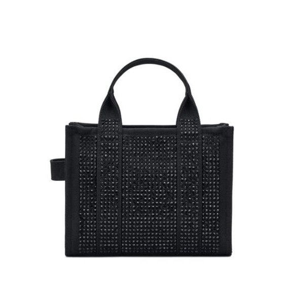 NWT! Marc Jacobs The MINI Crystal Canvas Tote bag BLACK - Picture 10 of 13